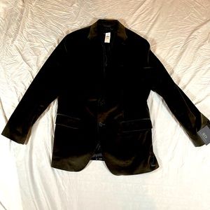 Banana republic men’s 42R dark green velvet blazer brand new with tags.